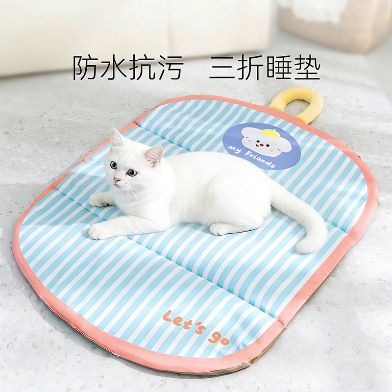 Summer Pet Cooling Mat for Cats and Dogs, Reversible Waterproof Stain-Resistant Pet Bed Cushion