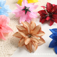 Artificial Lily Flower Heads for DIY Crafts, Hair Accessories, and Wedding Decor