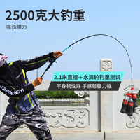 Carbon Fiber Lure Fishing Rod Combo Set with Reel for Beginners