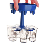 6-Shot Glass Dispenser for Parties and Home Bar