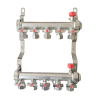 Zonghuang All-Copper Forged Underfloor Heating Manifold with Ball Valves for Home Heating Systems