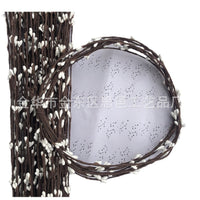 65CM Artificial Berry Branch Rattan Pastoral Style Simulation Flower Colorful Small Berries Bracelet Weaving Material Green Plant