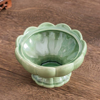 Ceramic Moss Ball Planter Tray with Stand for Hydroponics and Desktop Decor