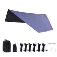 Outdoor Camping Hexagonal Tarp Shelter Sunshade Rainproof Waterproof