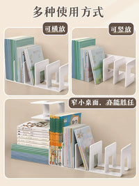 Acrylic Desk File Organizer with Multiple Compartments for Books, Documents, and Office Supplies