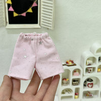 24cm Potato Doll Loose Wide-Leg Star Jeans for Zsiga Dolls