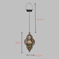 Solar Baroque Lantern Projection Light Outdoor Garden Hanging Lamp Warm White