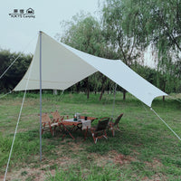 Hexagonal Camping Tarp Shelter Waterproof Sunshade for Outdoor Activities