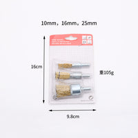 Stainless Steel Wire Brush Set for Drill Rust Removal and Polishing