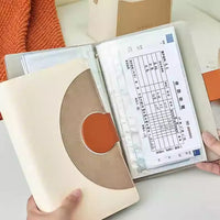 Deposit Slip Organizer Book with Magnetic Closure for Cash Management and Bank Passbooks