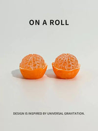 Resin Lychee and Orange Car Dashboard Ornaments for New Year Decor