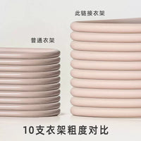 Non-Slip Matte Plastic Hangers with Shoulder Grooves and Hooks for Home Dormitory Use