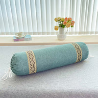 Cylindrical Bolster Pillow for Yoga, Spa, and Neck Support