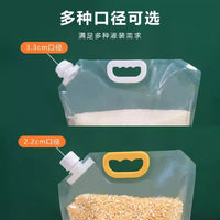 Grain Storage Bags with Moisture-Proof Seal for Rice, Beans, and Dry Goods, Thickened Reusable Food Organizer