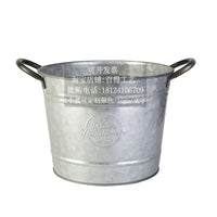Galvanized Oval Beverage Tub Vintage Beer Ice Bucket