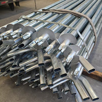 Galvanized Steel Greenhouse Frame for Farming and Planting, Y-Stake Round Pipe