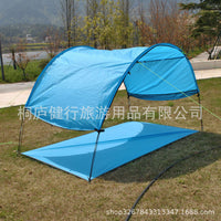 Beach Camping Outdoor Sun Shelter Tent with Integrated Ground Mat for Fishing