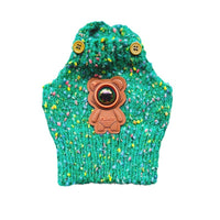 Pet Christmas Knitted Suspender Apron for Small Dogs - Festive Holiday Outfit