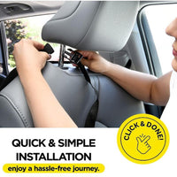 Car Seat Back Protector Kick Mat with Storage Pockets, Waterproof 420D Oxford Cloth or Clear PVC