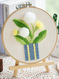 DIY Embroidered Hydrangea Bouquet Craft Kit for Adults