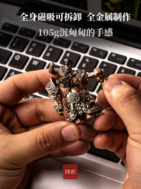 ZhuoJiang Viking Raider Metal Figurine Desktop Ornament Collectible Toy