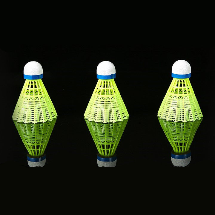 Ams Nylon Badminton Shuttlecocks, Durable Wind-Resistant Training Shuttlecocks, 6-Pack