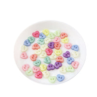 6mm Pearl Resin Heart Buttons for BJD Dolls and Cotton Dolls