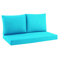 Outdoor Waterproof UV-Resistant Rectangular Sponge Cushion for Patio Garden Bench Sofa