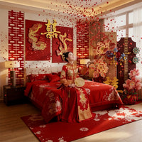 Chinese Wedding Room Decor Kit for Bridal Chamber and Living Room
