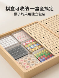 Kids Educational Board Game Set - Gobang, Flying Chess, Animal Chess, and More - Birthday Gift for Boys and Girls 6+ Years
