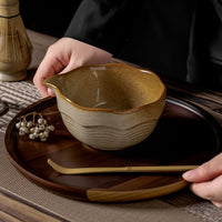 Vintage Japanese Style Ceramic Matcha Bowl for Tea and Snacks