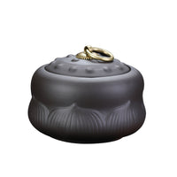 Purple Clay Tea Caddy with Alloy Seal Lid for Tea and Dry Goods Storage