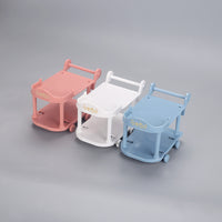 Kids' Miniature Food Cart Play Set for Dollhouse Kitchen Role Play