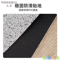 Ultra-Thin 1mm PVC Entrance Mat, Non-Slip & Trimmable, Gray Door Mat for Home Entryways