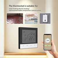 Smart Home Touchscreen Thermostat for Underfloor Heating and Fan Coil Units