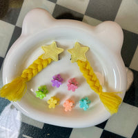 Doll Braided Pigtails Hair Accessories for 10cm Cotton Dolls
