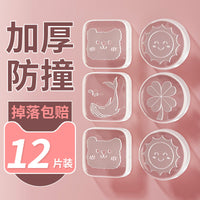 Silicone Door Handle Wall Protector, Self-Adhesive, Transparent, Sound Dampening Bumper for Walls and Furniture