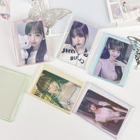 Shell-Style Transparent Card Holder Frame for Collectible Cards and Instant Photos