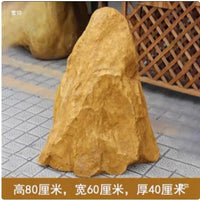 Yellow Hollow Artificial Rock Ornament for Landscaping
