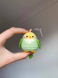 Cute Crochet Animal Doll Keychain DIY Material Kit