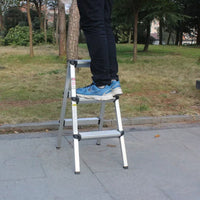 Thickened Aluminum Alloy Folding A-Frame Ladder, 2-Step/3-Step, Portable for Home and Car Washing