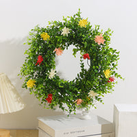 Wildflower Spring Wreath for Front Door & Garden Fence Decor
