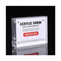 Acrylic Magnetic Slanted Price Tag Holder Display Stand