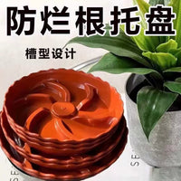 Thickened Breathable Plant Pot Saucer with Water Reservoir for Rot Prevention