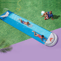 Outdoor Kids Inflatable Water Slide Double Lawn Sprinkler Play Mat for Summer Fun