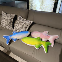 Creative Ocean Fish Print Plush Pillow Clownfish Grouper Kids Toy Gift