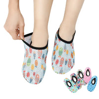Anti-Slip Floor Socks for Adults and Kids - Thin Printed Trampoline Socks for Early Education