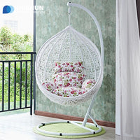 Outdoor Wicker Hanging Egg Chair for Balcony Patio Garden