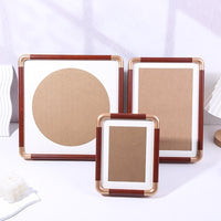 PVC Faux Bronze Corner Hollow Photo Frame for Calligraphy and Art Display