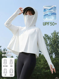 Women's UV Protection Sun Protection Jacket with Detachable Hood - Lightweight & Breathable